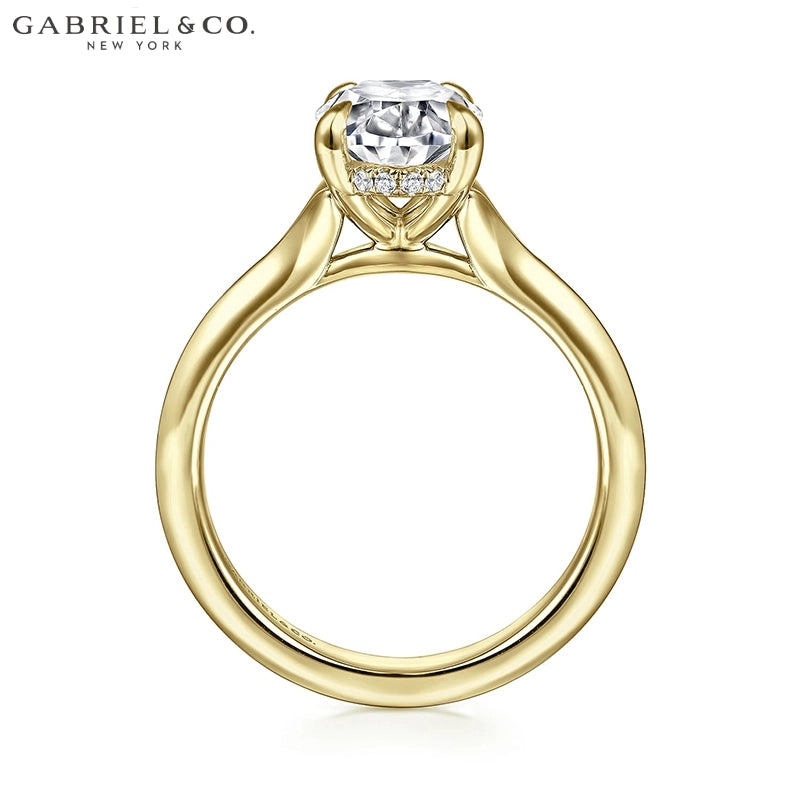 1.25ctr-2.50ctr Oval Cut Lab Grown Diamond Ring Tailor Made