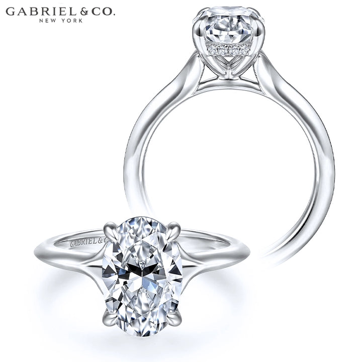 1.25ctr-2.00ctr Oval Cut Natural Diamond Ring Tailor Made