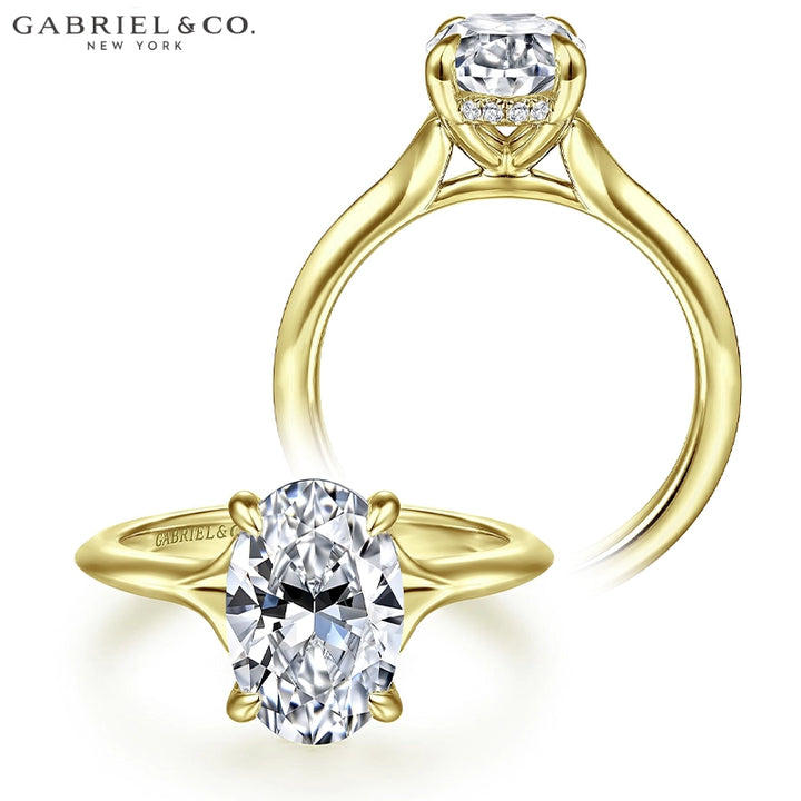 2.15ctw Oval Cut Lab Grown Diamond Ring