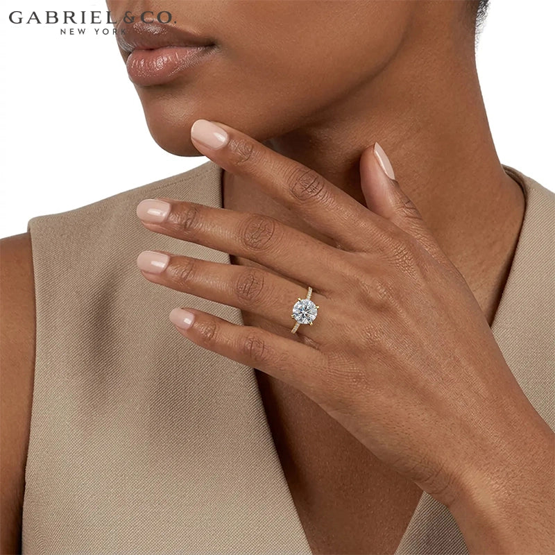 1.50ctr-3.00ctr Round Cut Natural Diamond Ring Tailor Made