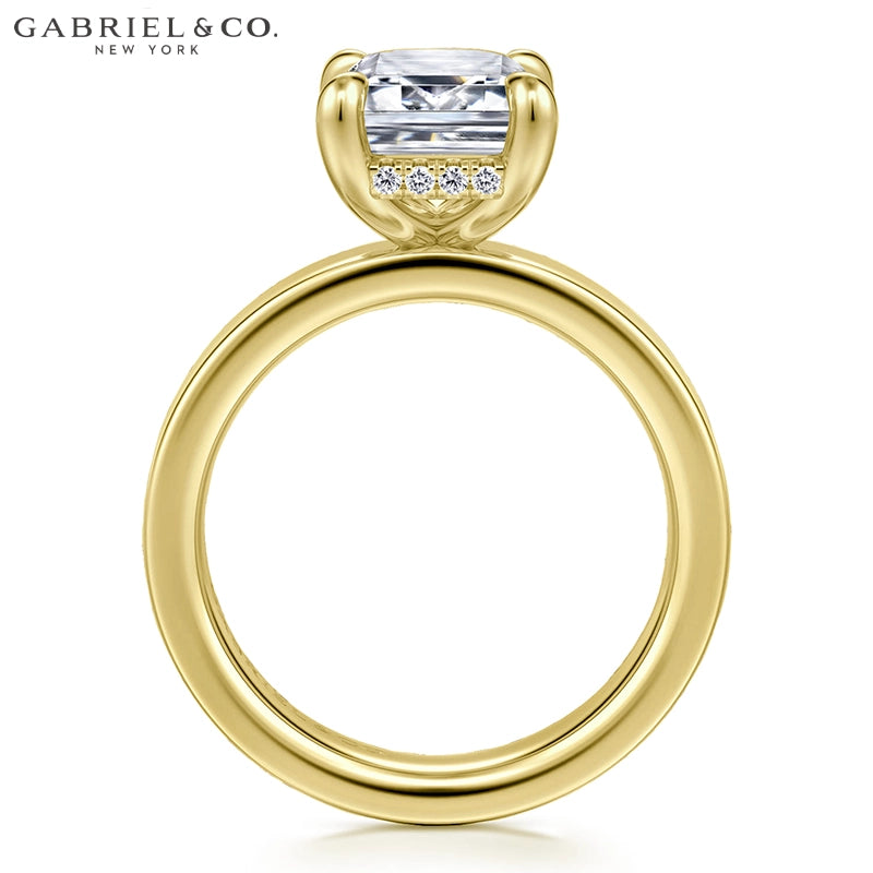 2.50ctr-5.00ctr Emerald Cut Lab Grown Diamond Ring