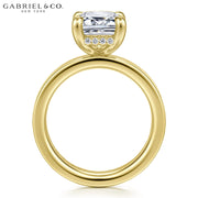 3.00ctr-5.00ctr Emerald Cut Lab Grown Diamond Ring