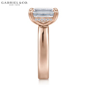 3.00ctr-5.00ctr Emerald Cut Lab Grown Diamond Ring