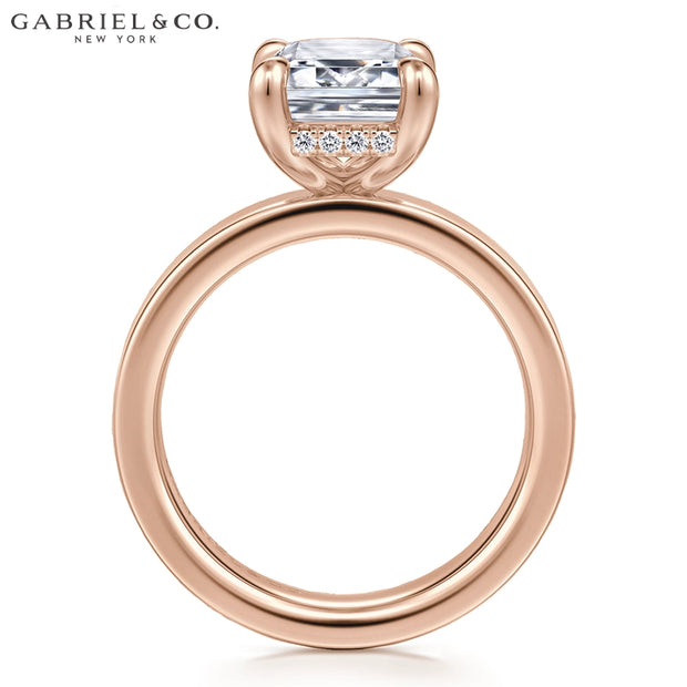 3.00ctr-5.00ctr Emerald Cut Lab Grown Diamond Ring