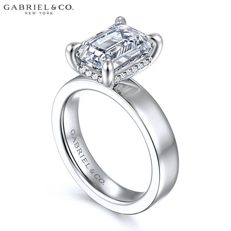 2.50ctr-5.00ctr Emerald Cut Lab Grown Diamond Ring