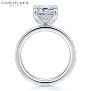 3.00ctr-5.00ctr Emerald Cut Lab Grown Diamond Ring