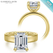 4.20ctw Emerald Cut Lab Grown Diamond Ring