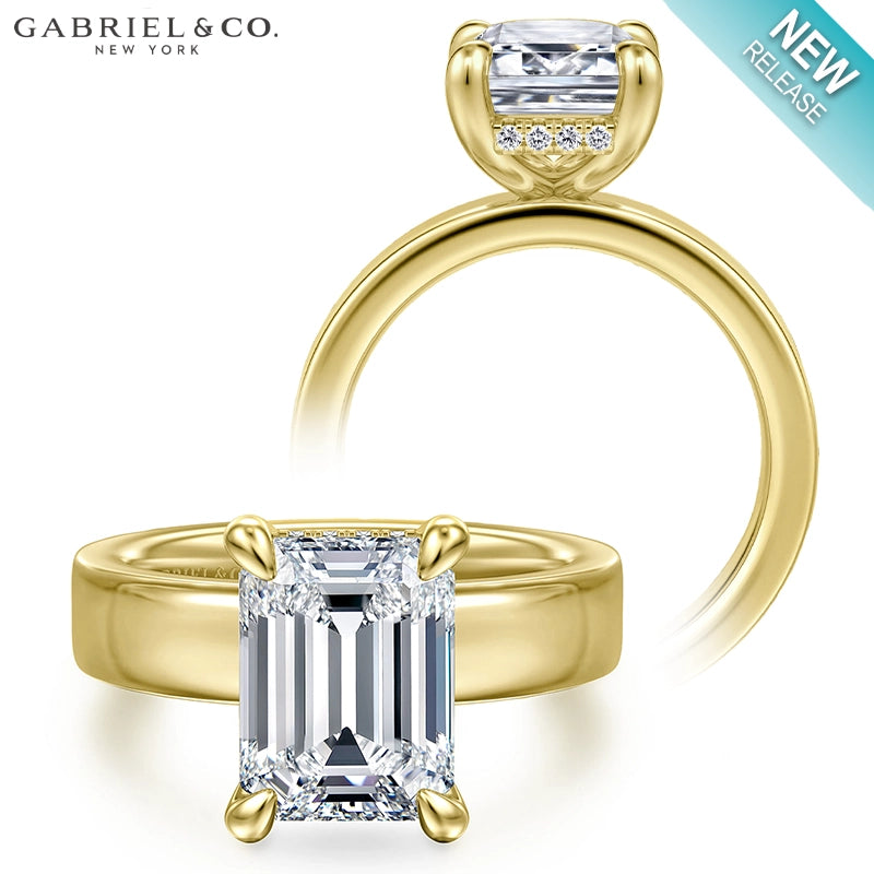 2.50ctr-5.00ctr Emerald Cut Lab Grown Diamond Ring Tailor Made