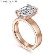 3.00ctr-5.00ctr Oval Cut Lab Grown Diamond Ring