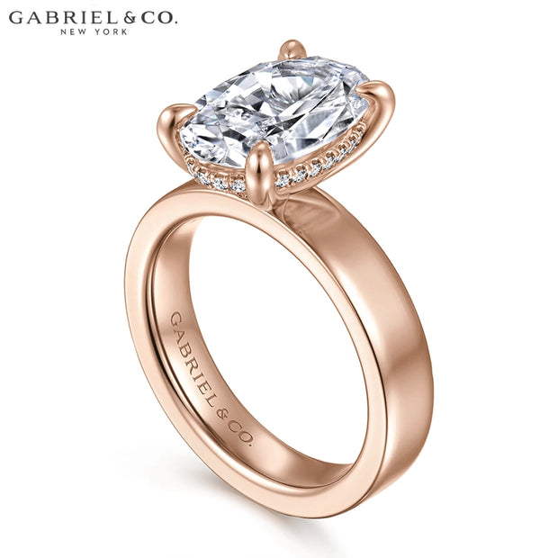 3.00ctr-5.00ctr Oval Cut Lab Grown Diamond Ring