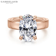 3.00ctr-5.00ctr Oval Cut Lab Grown Diamond Ring
