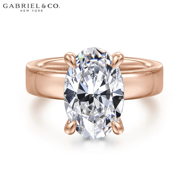 3.00ctr-5.00ctr Oval Cut Lab Grown Diamond Ring