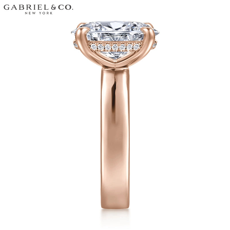 2.50ctr-5.00ctr Oval Cut Lab Grown Diamond Ring