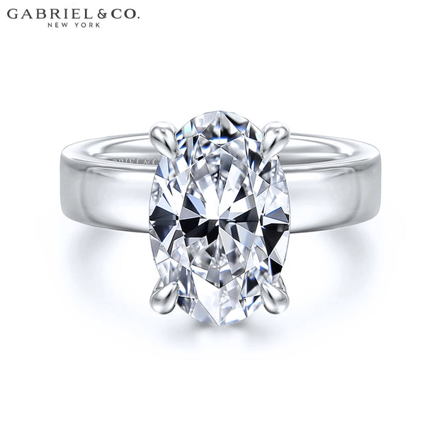 3.00ctr-5.00ctr Oval Cut Lab Grown Diamond Ring