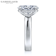 3.00ctr-5.00ctr Oval Cut Lab Grown Diamond Ring