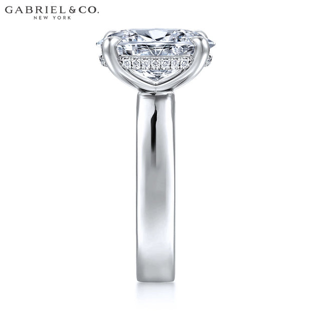 3.00ctr-5.00ctr Oval Cut Lab Grown Diamond Ring