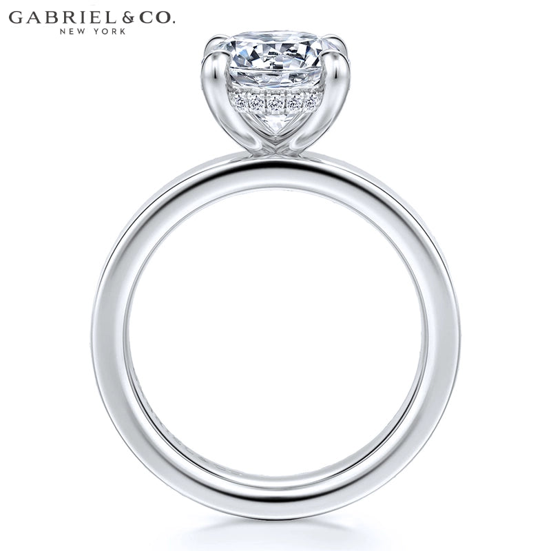 2.50ctr-5.00ctr Oval Cut Lab Grown Diamond Ring