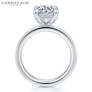3.00ctr-5.00ctr Oval Cut Lab Grown Diamond Ring