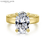 4.12ctw Oval Cut Lab Grown Diamond Ring