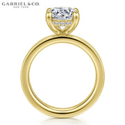 3.00ctr-5.00ctr Oval Cut Lab Grown Diamond Ring