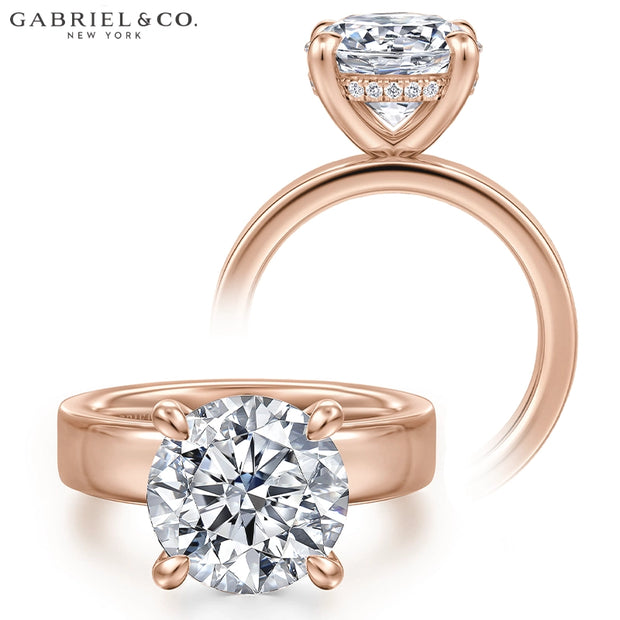 3.00ctr-5.00ctr Round Cut Lab Grown Diamond Ring