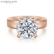 3.00ctr-5.00ctr Round Cut Lab Grown Diamond Ring