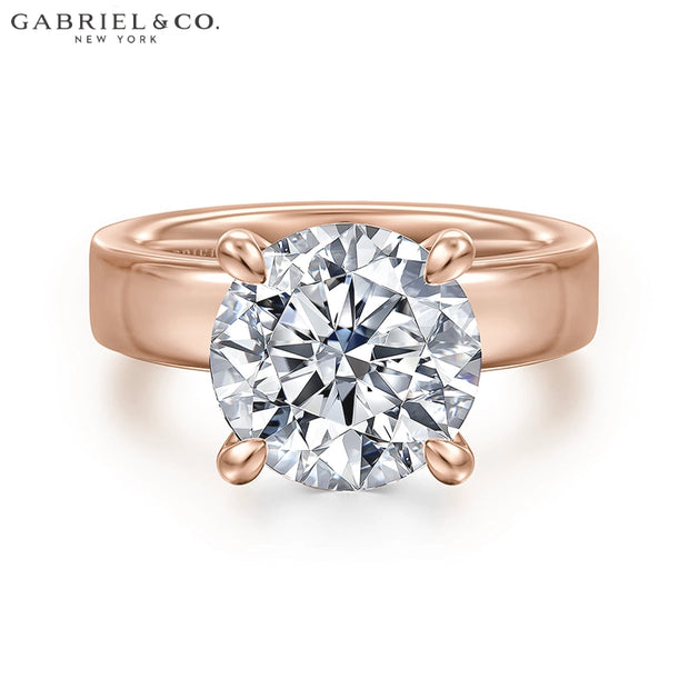 3.00ctr-5.00ctr Round Cut Lab Grown Diamond Ring