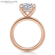 3.00ctr-5.00ctr Round Cut Lab Grown Diamond Ring