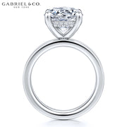 3.00ctr-5.00ctr Round Cut Lab Grown Diamond Ring