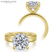 3.00ctr-5.00ctr Round Cut Lab Grown Diamond Ring