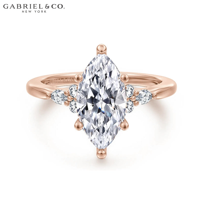 1.25ctr-2.50ctr Marquise Cut Lab Grown Diamond Ring Tailor Made