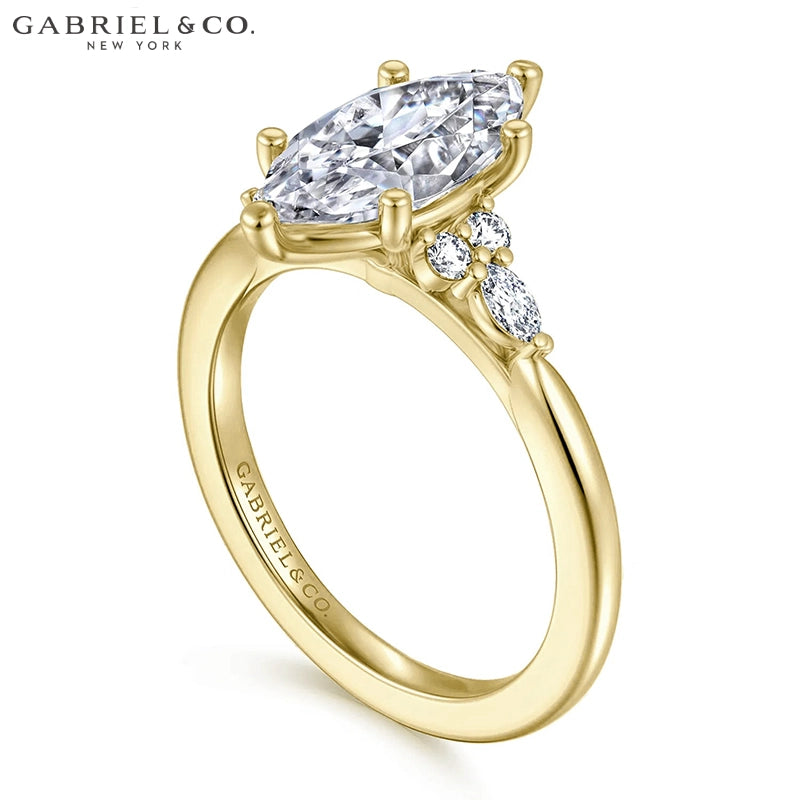 1.00ctr-2.00ctr Marquise Cut Natural Diamond Ring Tailor Made