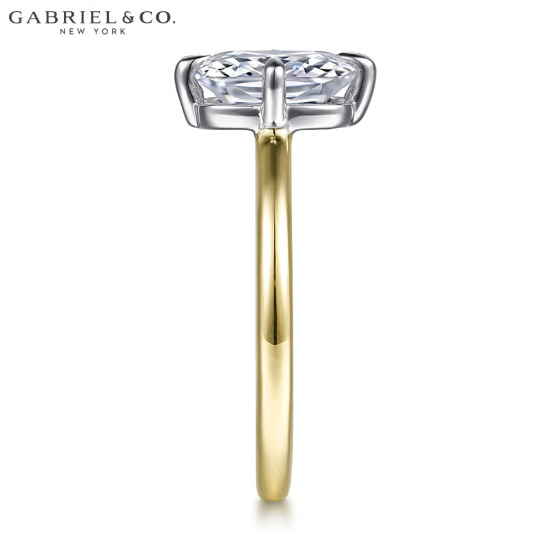 1.00ctr-2.00ctr Elongated Cushion Cut Natural Diamond Ring