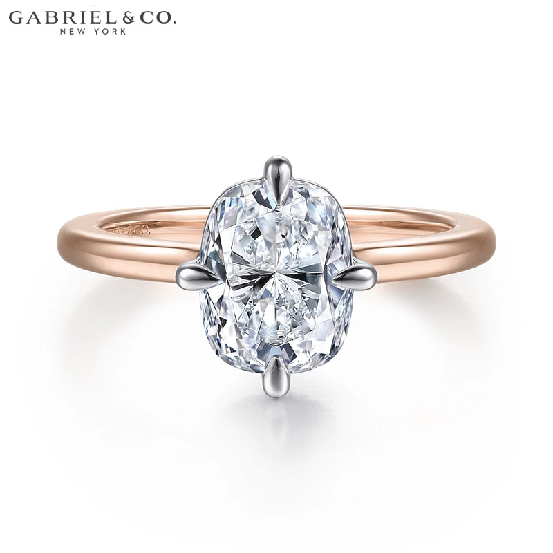 1.25ctr-2.50ctr Elongated Cushion Cut Lab Grown Diamond Ring