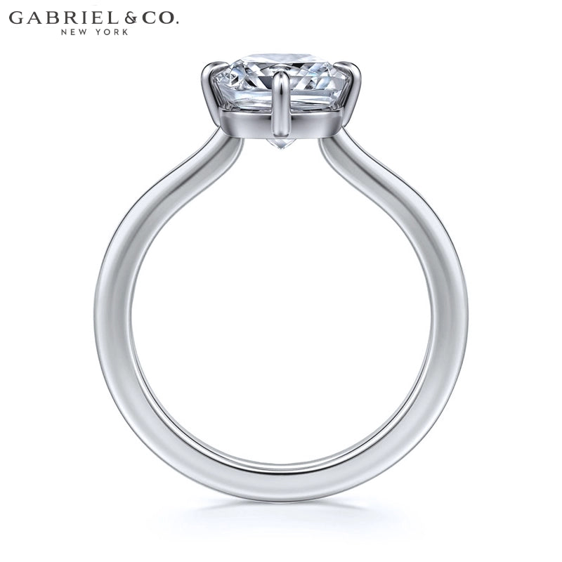 1.00ctr-2.00ctr Elongated Cushion Cut Natural Diamond Ring