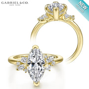2.40ctw Marquise Cut Lab Grown Diamond Ring