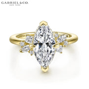 2.40ctw Marquise Cut Lab Grown Diamond Ring