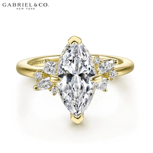 2.40ctw Marquise Cut Lab Grown Diamond Ring