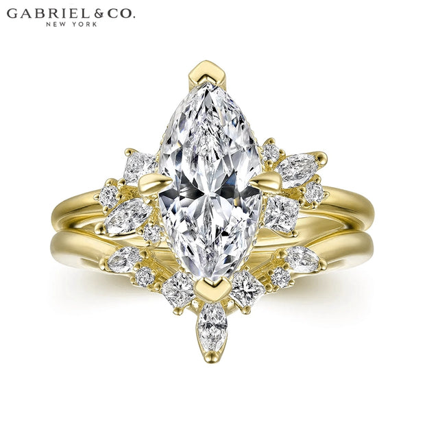 2.40ctw Marquise Cut Lab Grown Diamond Ring