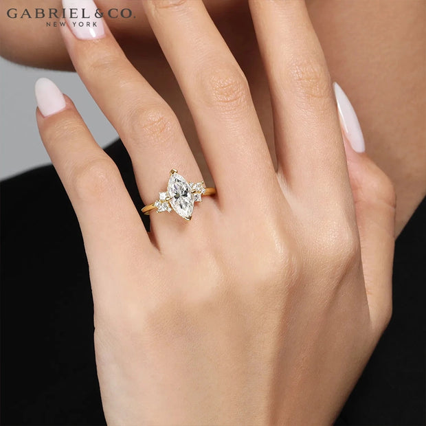 2.40ctw Marquise Cut Lab Grown Diamond Ring