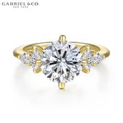 4.57ctw Round Cut Lab Grown Diamond Ring