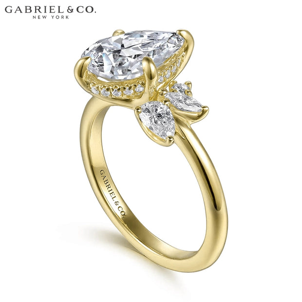 2.42ctw Pear Cut Lab Grown Diamond Ring