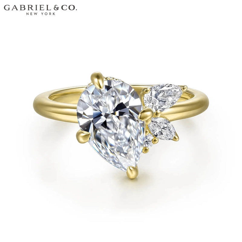 2.42ctw Pear Cut Lab Grown Diamond Ring