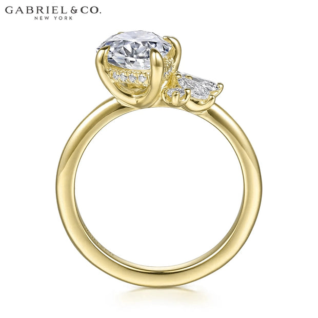 2.42ctw Pear Cut Lab Grown Diamond Ring