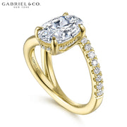 2.44ctw Oval Cut Lab Grown Diamond Ring