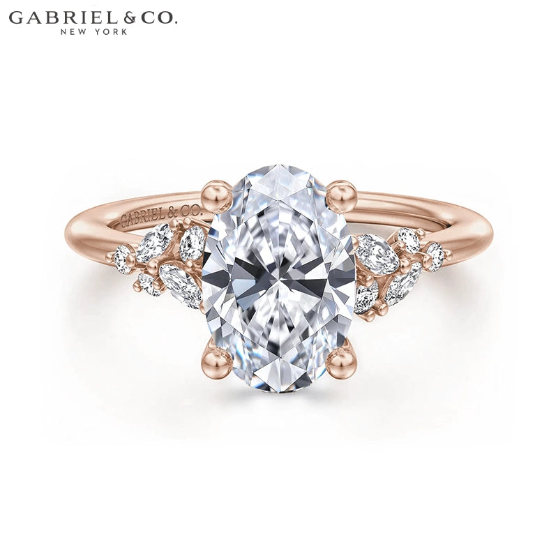 1.25ctr-2.50ctr Oval Cut Lab Grown Diamond Ring Tailor Made