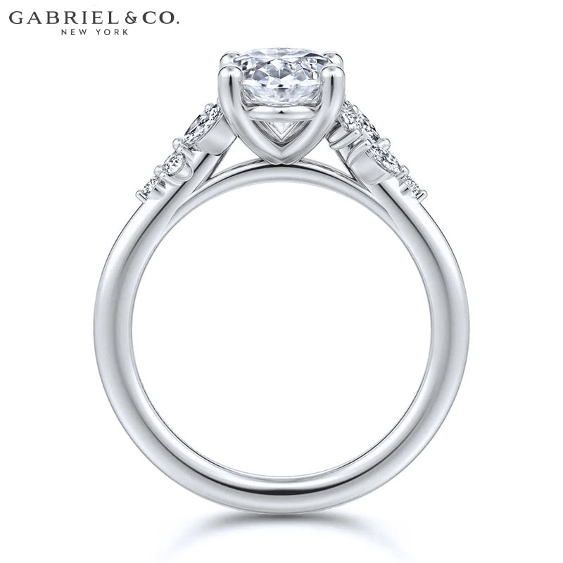 1.25ctr-2.50ctr Oval Cut Natural Diamond Ring Tailor Made