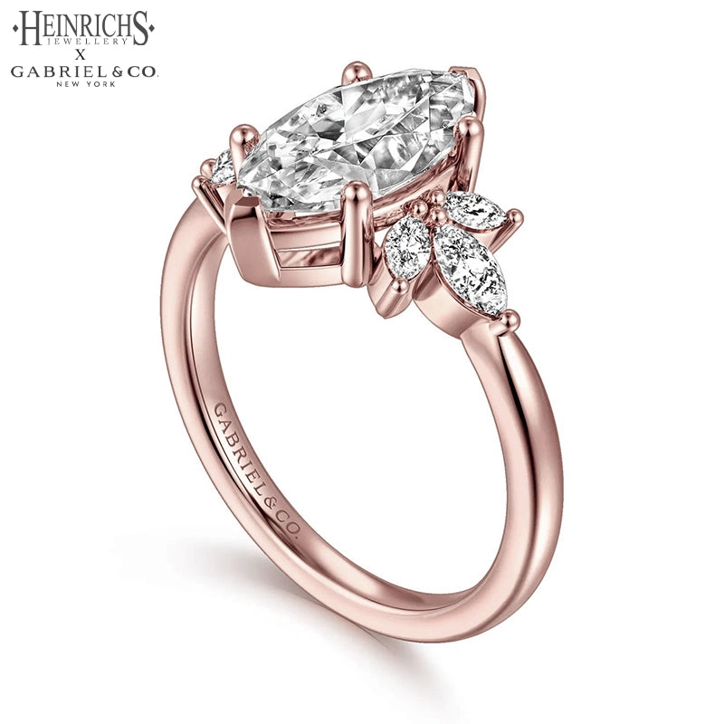 1.25ctr-2.50ctr Marquise Cut Lab Grown Diamond Ring Tailor Made