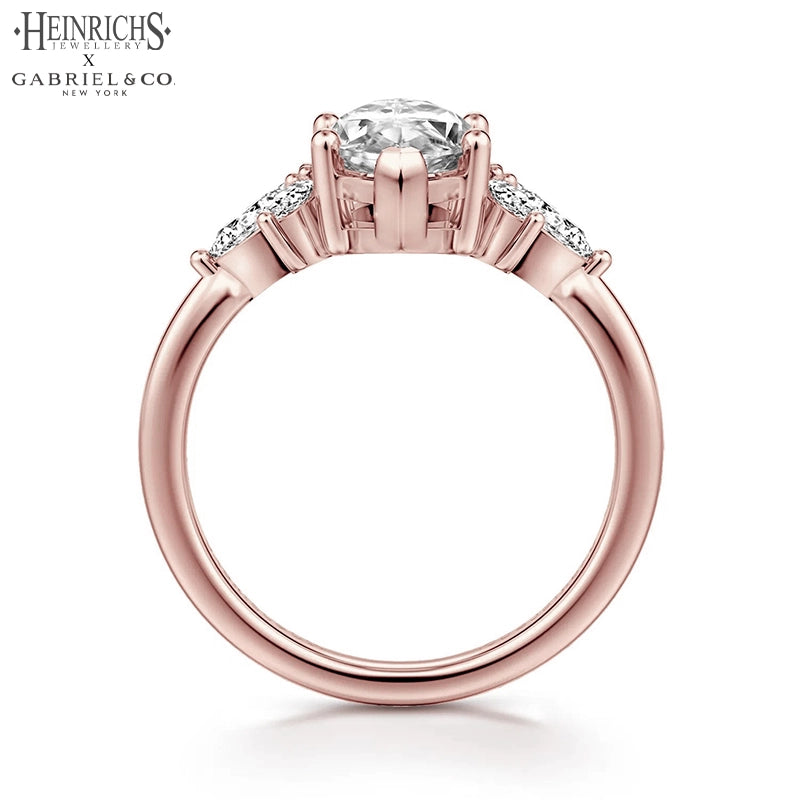 1.25ctr-2.50ctr Marquise Cut Lab Grown Diamond Ring Tailor Made