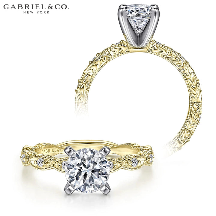 1.00ctr-3.00ctr Round Cut Lab Grown Diamond Ring